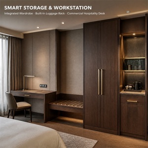 Ensemble de meubles de chambre d'hôtel modernes et personnalisés, ensemble de chambre d'hôtesse pour projets hôteliers - Product Image 2