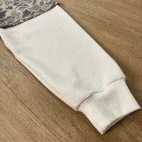 T-shirt à manches longues en coton lourd à double couche en tricot gaufré camouflage à épaules tombantes personnalisé Topshow pour hommes