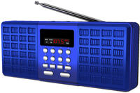 Radio numérique portable AM FM avec batterie rechargeable, écran LCD, lecteur MP3 USB et carte TF, haut-parleur intégré