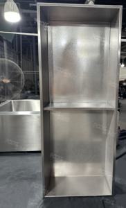 304 Stainless Steel Bathroom <strong>Shower</strong> Niches 1/1.2mm Wall <strong>Nichos</strong> De Ducha Con Luces Luxury Black Niche Shelves with Light OEM/ODM - Product Image 5