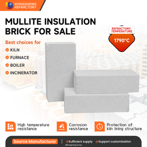 Pabrik langsung tahan api isolasi termal bata ringan mullite bahan bata keramik gas tungku api bata - Product Image 2
