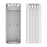 22.5W 8*18650 Batterie Power Bank Case Fast Charge Storage Box 4 IN 1 Cables Dual USB Type C Micro USB Fast souding free kit