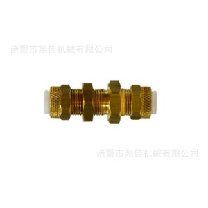 Xiangjia Machinery Brass Flareless Fitting 1438 Corrugated Connector Through Board Direct Connection for Manufacturing - Product Image 3