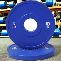 Plaques de poids de barre d'haltères en acier recouvertes de caoutchouc, plaques bumper à grand trou, durables, universelles pour la musculation et l'entraînement des bras