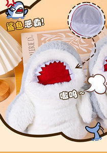 Guanto Marionetta a Forma di Squalo Divertente e Creativo, Bambola con Bocca Aperta, Giocattolo in Peluche per Scherzi, Regalo - Product Image 6