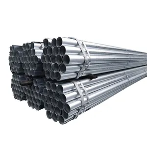 Galvanized steel pipe construction building materials EMT conduit ERW GI pipe hot dipped galvanized steel pipe tube