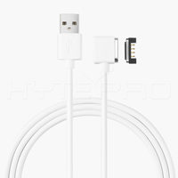 Cable de Carga Magnético en Ángulo Recto HYTEPRO M501W de 4 Pines, Cable USB A Macho de 3A y 1M de TPE, RoHS para Equipos IoT Portátiles Compactos