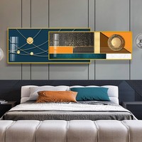 Art mural nordique pour salon, chambre à coucher, style moderne minimaliste, peinture abstraite géométrique de luxe léger, écologique, résistant à l'eau