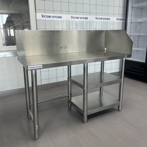 VICTORY KITCHEN Table de travail en acier inoxydable de Singapour Équipement de cuisine commercial pour autres fournitures d'hôtels de laboratoire - Product Image 5