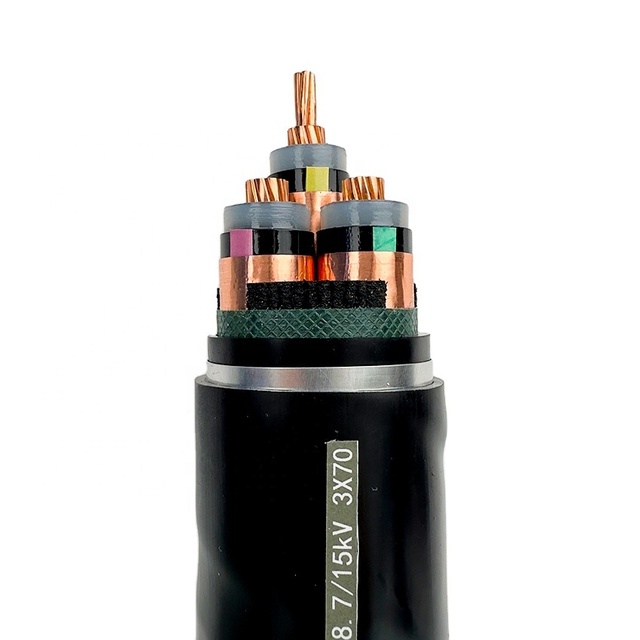 Sheathed Armored Power Cable XLPE Insulated Multi-Cores Copper Conductor PVC 3*70mm Electrical Cable for Underground