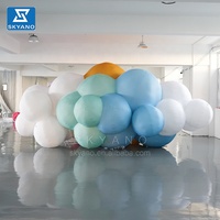 Ballon gonflable coloré nuage d'art bulle sculpture gonflable de nuage d'art décoration gonflable