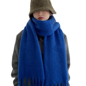 शीतकालीन कश्मीरी जातीय स्कार्फ शॉल ने महिलाओं के लिए हरे रंग की लाल प्लेड नकली फर ऊन के रंग की जांच की - Product Image 5