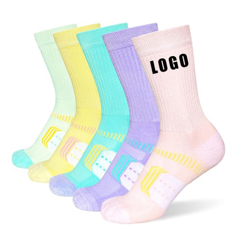Custom logo Socks Manufacturer Custom Men Crew Cotton White Fashion Color Mens Sport Basketball Socks