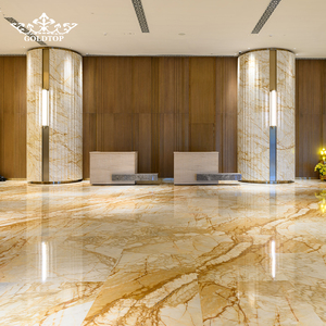 Dalles de marbre Calacatta Crestola Goldtop, beige blanc avec veines dorées, pierre naturelle pour cuisine, salle de bain, plan de travail, sol et mur - Product Image 5
