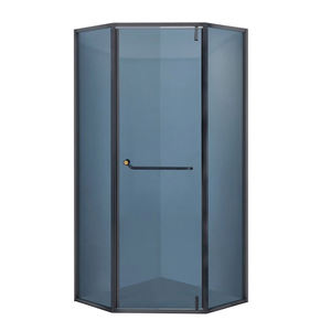 <span class=keywords><strong>Mampara</strong></span> de <span class=keywords><strong>Ducha</strong></span> Esquinera con Marco, <span class=keywords><strong>Precio</strong></span> de Fábrica OEM/ODM, Vidrio Templado de 8 mm, Puerta de <span class=keywords><strong>Ducha</strong></span> Pivotante para Baño, Ahorro de Espacio - Product Image 1