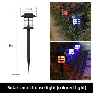 Güneş LED açık çim lambası IP65 su geçirmez otomatik sensör yıldırım koruma küçük avlu fener bahçe ev dekor için - Product Image 5