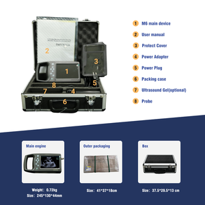 เครื่องอัลตราซาวนด์สัตว์แบบพกพา <span class=keywords><strong>JTN</strong></span> หน้าจอ 5.7 นิ้ว หัวตรวจแบบโค้งโลหะ สำหรับตรวจการตั้งครรภ์ในแพะ สุกร และม้า - Product Image 6