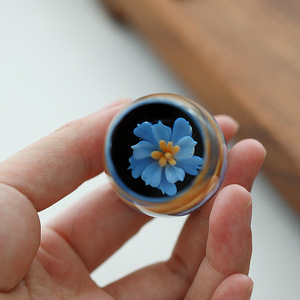 Small Glass Covered <b>Tea</b> Table Ornament Round Heat Resistant Home Accessory For Afternoon <b>Tea</b> Kung Fu <b>Tea</b> <b>Set</b> - Product Image 1