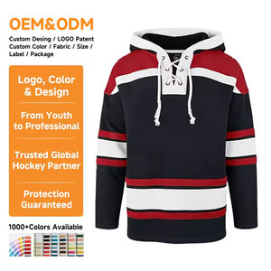 เสื้อฮอกกี้น้ำแข็งแบบกำหนดเองสำหรับทีม OEM ผ้าโพลีเอสเตอร์แบบซับลิเมชั่น เสื้อฮอกกี้แบบมีฮู้ดสำหรับชุดกีฬาแบบพิมพ์ลาย - Product Image 2