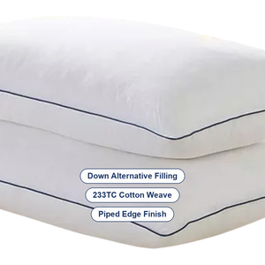 Housse 100% coton, rembourrage 100% polyester, oreiller 2 pièces, oreiller d'hôtel, oreiller en duvet <span class=keywords><strong>pour</strong></span> <span class=keywords><strong>dormir</strong></span> confortablement - Product Image 3