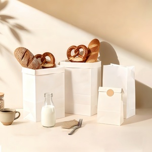 Bolsas de Papel Kraft Blancas al por Mayor con Logotipo Personalizado, Bolsas de Regalo Ecológicas de Papel Kraft para Uso Corporativo y Promocional - Product Image 4