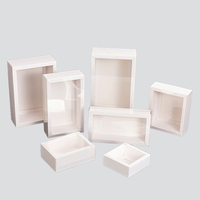 Caja de Cartón para Perfume Masculino con Ventana Transparente de PVC, Bolsa de Papel Kraft Plegable Personalizada con Logotipo Impreso