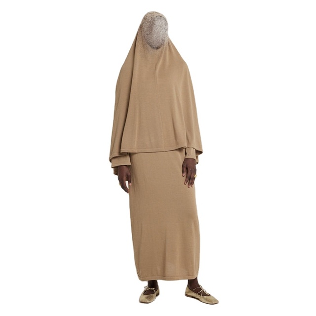 High Quality Jilbab Modest Nida Khimar Abaya Muslim Islamic Clothing Prayer Abaya Two Piece Set Jilbab