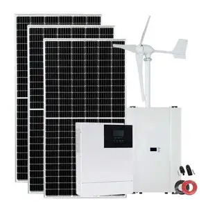 Sıcak satış ev kullanımı güneş rüzgar jeneratörü güç çözümü ile PV panelleri ve fanlar