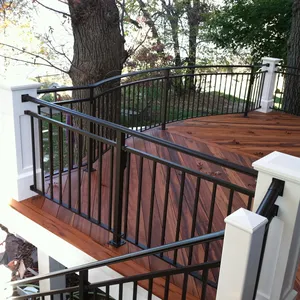 Yeni stil DIY yüklemek için alüminyum korkuluklar güverte Pickets korkuluk ve çit balkon