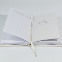 Journal en tissu cahier personnalisé carnet de notes en lin à couverture rigide personnalisé agenda planificateur avec boîte postale cadeau