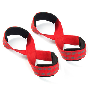 Wholesale Custom Logo Polyester Adjustable Portable Gym Training Wrist <b>Straps</b> Figure 8 Heavy Duty Weightlifting <b>Straps</b> - Product Image 5