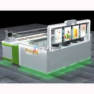 Kiosk for Mall Kiosk Design Flounce <strong>Pl</strong> Juice bar Kiosk Coffee Bakery Snack Display Design Sky Lights bar Kiosk Coffee Bakery OEM - Product Image 6