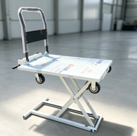 Chariot élévateur à ciseaux électrique, plateforme de levage hydraulique, chariot à plateau pour le chargement et le déchargement de marchandises en camionnette