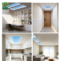 Plafonnier intelligent personnalisable sans ombre, à changement de couleur, anti-reflet, lumière décorative d'ambiance