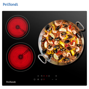 5700W Triple Anneau CE CB UKCA RoSH 3 Brûleurs Plaque de Cuisson Intégrée 30cm Grande Zone <span class=keywords><strong>Paella</strong></span> Cuisinière Électrique Table de Cuisson en Céramique Cuisinière Infrarouge - Product Image 2