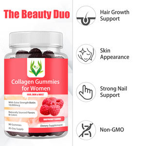 Gomitas de Biotina y Colágeno Extra Fuertes para Mujeres, Gomitas con Colágeno de Pescado, Biotina para el Cabello, la Piel y las Uñas, Gomitas de Belleza - Product Image 4