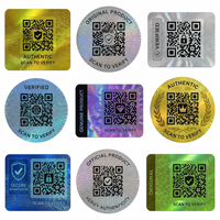 Autocollants de sécurité holographiques personnalisés en PET, étiquettes QR Code VOID, autocollants d'étanchéité anti-effraction pour emballage