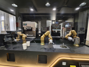 Kiosque à café automatique extérieur robotisé, distributeur automatique de café, machine à café robotisée - Product Image 4
