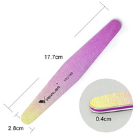 Limes à ongles Double côté tampon 100/180 tondeuse papier de verre Venalisa bloc de ponçage professionnel pédicure manucure outils de polissage