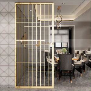 EX355 Partition <b>Wall</b> Decor Metal Decorative Partitions <b>Wall</b> SUS 304 Gold Stainless Divider <b>Screen</b> with Bespoke Design Decoration - Product Image 2