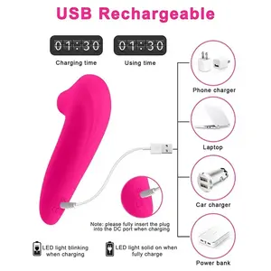 Krachtige Automatische G-Spot Massager Clitoris Zuigende Vibrator En Tepelstimulator Volwassen Vrouwelijke Masturbator Product - Product Image 5
