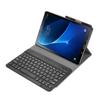 Samsung Galaxy Tab A6 10.1 2016 için klavye kılıf ayrılabilir manyetik BT İngilizce klavye mıknatıs Pu deri Tablet kapak