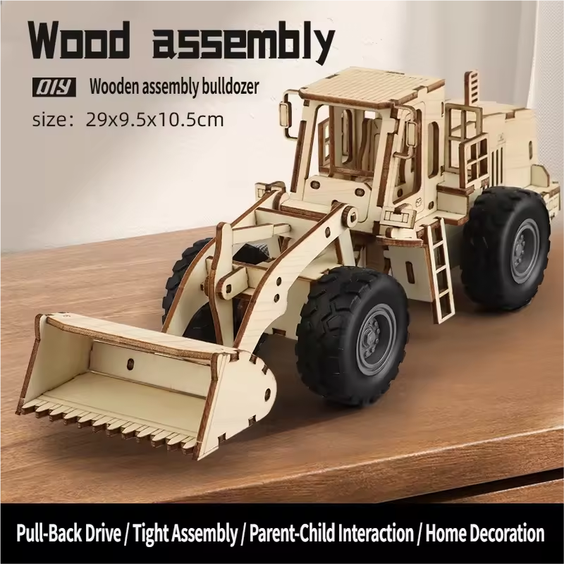 Bulldozer Pull-Back 6809 [Pack de boîtes de couleurs]