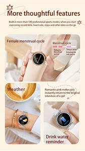 AK73 Montre intelligente AMOLED Classique Dames Santé des femmes <span class=keywords><strong>Cycle</strong></span> <span class=keywords><strong>menstruel</strong></span> féminin Fréquence cardiaque Modes sportifs Montre intelligente - Product Image 6