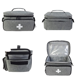 Büyük Kapasiteli Taşınabilir Boş Profesyonel Tıbbi Çanta Fermuarlı Sağlık İlk Yardım Çantası Ev İçin Taşıma Çantası Açık Hava İçin - Product Image 1