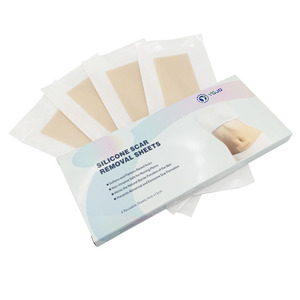 Feuilles de traitement des cicatrices en silicone de qualité professionnelle, prévient et traite les cicatrices anciennes et nouvelles, lot de 4 - Product Image 1