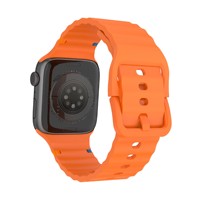 Bracelet de montre en silicone sport à motif ondulé pour Watch Ultra9876543210 Generation SE