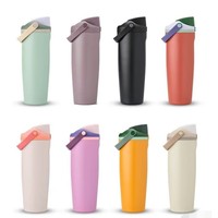 Gobelet isotherme Owala en acier inoxydable 304, portable, avec paille intégrée, double usage, pour fruits, idéal pour l'export.