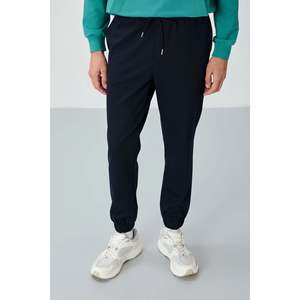 Pantalon de survêtement pour homme bleu marine texturé coupe standard - 82156 - Bleu marine - Product Image 1