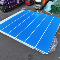 Tapis de sol gonflable sur mesure 12m x 12m en DWF Drop Stitch pour salle de sport et arts martiaux